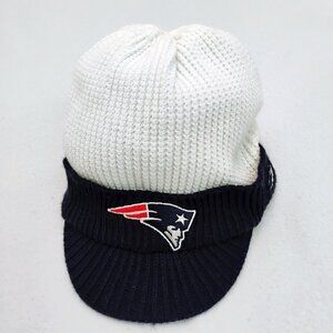 Reebok New England Patriots NFL Winter Brim Beanie Knit Hat Cap - One Size